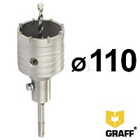 Коронка по бетону 110 мм SDS+, c центровочным сверлом 110 мм, GRAFF, 63110110 Коронка по бетону 110 мм SDS+, c центровочным сверлом 110 мм, GRAFF, 63110110
