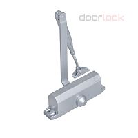 Доводчик DOORLOCK DL77N EN4/5 (90-125 кг), морозостойкий до -35, серебро 75540 Доводчик DOORLOCK DL77N EN4/5 (90-125 кг), морозостойкий до -35, серебро 75540