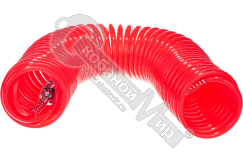 Шланг спиральный воздушный с быстросъемными соединениями, 10 м, Matrix,  57004