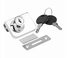 Замок для двух стеклянных дверей, высота цилиндра 19 мм, Boyard, Z258CP.2/18 Замок для двух стеклянных дверей, высота цилиндра 19 мм, Boyard, Z258CP.2/18