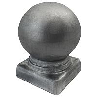 Заглушка с шаром штампованная квадратная 40х40 мм d 50 мм ЗЛ00405 *** Заглушка с шаром штампованная квадратная 40х40 мм d 50 мм ЗЛ00405 ***