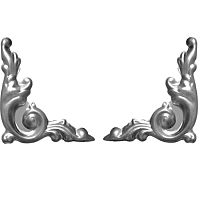 Накладка штампованная пара 113х127х1 мм 19585*** Накладка штампованная пара 113х127х1 мм 19585***