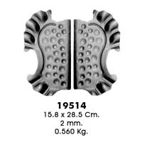 Накладка штампованная пара 158х285 мм 19514 Накладка штампованная пара 158х285 мм 19514