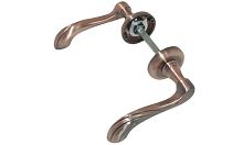 Ручка дверная PAL-09 АС античная медь "Ливорно"*** Ручка дверная PAL-09 АС античная медь "Ливорно"***