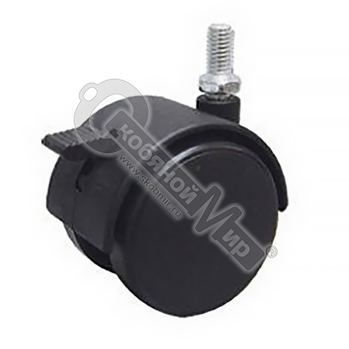 Опора колесная d=40 мм на резьбе М8 со стопором  /4/,  109409