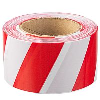 Лента сигнальная для ограждений 50 мм х 100 м, красно-белая, неклейкая, 11852 Лента сигнальная для ограждений 50 мм х 100 м, красно-белая, неклейкая, 11852