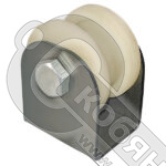 Ролик капролон d=50 мм под трубу профильную 20х20 мм на платформе,  К2528 фото 2 Ролик капролон d=50 мм под трубу профильную 20х20 мм на платформе,  К2528 фото 2