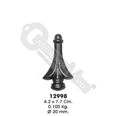 Пика кованая 42х77х20 мм 12998 Пика кованая 42х77х20 мм 12998
