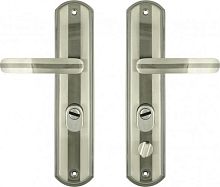 Ручка двер. на планке 200-68мм STD Левая мат.хром/черн. никель 16675 Ручка двер. на планке 200-68мм STD Левая мат.хром/черн. никель 16675