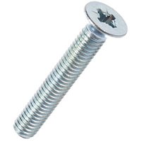 Винт DIN965, цинк 5х12 с потайной головкой /300/ Винт DIN965, цинк 5х12 с потайной головкой /300/