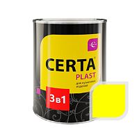Грунт-эмаль "CERTA-PLAST" "3в1" по ржавчине жёлтый (0,8кг) Грунт-эмаль "CERTA-PLAST" "3в1" по ржавчине жёлтый (0,8кг)