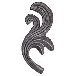 Лист кованый правый 110х56х4 SK22.29.1R Лист кованый правый 110х56х4 SK22.29.1R