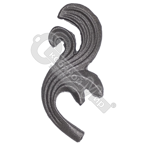 Лист кованый правый 110х56х4 SK22.29.1R Лист кованый правый 110х56х4 SK22.29.1R