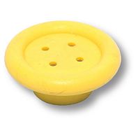 Ручка кнопка детская коллекция пуговица желтая BRASS, 03.0628.070 Ручка кнопка детская коллекция пуговица желтая BRASS, 03.0628.070