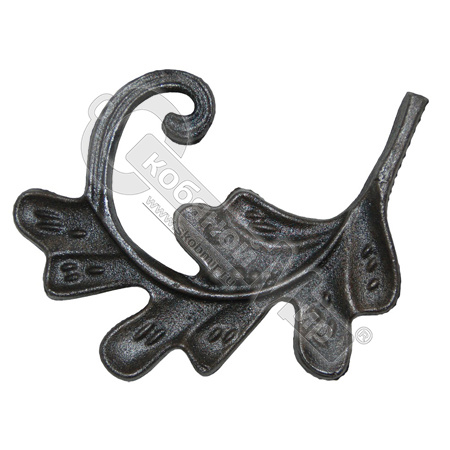 Лист кованый правый 130х85 мм Лист кованый правый 130х85 мм