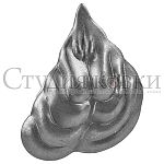 Лист штампованный правый 73х60х1,5 мм SK25.20R Лист штампованный правый 73х60х1,5 мм SK25.20R