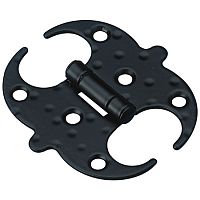 Петля накладная 553-100х100х1,5 мм, черный, Amig,  00016483*** Петля накладная 553-100х100х1,5 мм, черный, Amig,  00016483***