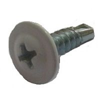 Саморез с прессшайбой, сверло RAL7004  4,2х19 светло-серый /500/ Саморез с прессшайбой, сверло RAL7004  4,2х19 светло-серый /500/