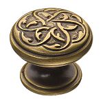 Ручка кнопка современная классика латунь старая бронза, 07120-013 Ручка кнопка современная классика латунь старая бронза, 07120-013