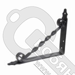 Кронштейн фигурный 350х250 мм мод. 2, черный фото 2 Кронштейн фигурный 350х250 мм мод. 2, черный фото 2