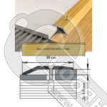 Порог АЛ-168-С 1,5м золотой металлик , ,Кант, 32 мм фото 2 Порог АЛ-168-С 1,5м золотой металлик , ,Кант, 32 мм фото 2