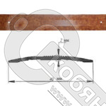 Порог АЛ-125-С СОСНА 1,5м, Стык алюминевый, 40 мм фото 2 Порог АЛ-125-С СОСНА 1,5м, Стык алюминевый, 40 мм фото 2