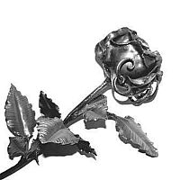 Роза кованая 2102 в сборе 750х1,5 мм Роза кованая 2102 в сборе 750х1,5 мм