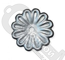 Цветок штампованный 70х70х0,7 мм ЦВ52.У Цветок штампованный 70х70х0,7 мм ЦВ52.У