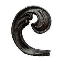 Лист кованый левый 75х60 мм Лист кованый левый 75х60 мм