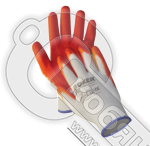 Перчатки нейлоновые облегченные, оранжев. нитрил. покрытие, размер 10, BOXER BXR2301*** фото 2 Перчатки нейлоновые облегченные, оранжев. нитрил. покрытие, размер 10, BOXER BXR2301*** фото 2