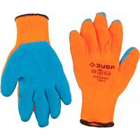 Перчатки утепленные акриловые с рельфным латекс. покрытием, 10 кл.,сигнал.цвет, L-XL, ЗУБР, 11465-XL Перчатки утепленные акриловые с рельфным латекс. покрытием, 10 кл.,сигнал.цвет, L-XL, ЗУБР, 11465-XL