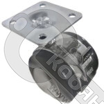 Опора колесная d=40 мм на площадке со стопором, 19.01.028А, 109603 фото 2 Опора колесная d=40 мм на площадке со стопором, 19.01.028А, 109603 фото 2