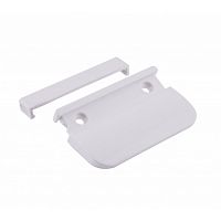 Ручка балконная притвор пластик белая 90040-1 Ручка балконная притвор пластик белая 90040-1