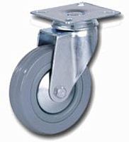 Колесо промыш. поворотное с площадкой, 50х17 мм SCg25m/SCg50, сер. резина, г/п 50 кг, 932050 Колесо промыш. поворотное с площадкой, 50х17 мм SCg25m/SCg50, сер. резина, г/п 50 кг, 932050