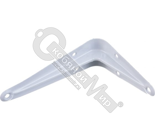 Уголок-кронштейн для полок 100х75 мм, белый, 5561*** Уголок-кронштейн для полок 100х75 мм, белый, 5561***