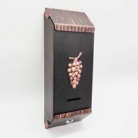 Ящик почтовый "Столбик Виноград" с замком медный 51140 Ящик почтовый "Столбик Виноград" с замком медный 51140