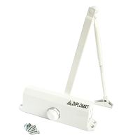 Доводчик DIPLOMAT 603А EN3, с рычажной тягой (АРКТИКА до-40), цвет-белый Доводчик DIPLOMAT 603А EN3, с рычажной тягой (АРКТИКА до-40), цвет-белый