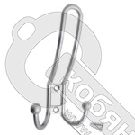 Крючок 3-х рожковый с шариками, 1205 L-(DC), матовый хром, SOLLER SC, 122-110/208А DS /20/200/ фото 2 Крючок 3-х рожковый с шариками, 1205 L-(DC), матовый хром, SOLLER SC, 122-110/208А DS /20/200/ фото 2