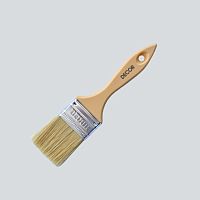 Кисть плоская 40х12 мм "Среда", светлая смешанная щетина, пластиковая ручка, 126025 Кисть плоская 40х12 мм "Среда", светлая смешанная щетина, пластиковая ручка, 126025