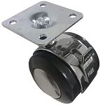 Опора колесная d=40 мм на площадке со стопором, 19.01.028А, 109603 Опора колесная d=40 мм на площадке со стопором, 19.01.028А, 109603