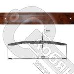 Порог АЛ-125-С 2,0м КАПО , Стык алюминевый , 40 мм фото 2 Порог АЛ-125-С 2,0м КАПО , Стык алюминевый , 40 мм фото 2