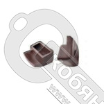 Полкодержатель пластиковый (кляймер №2 ), квадратный со ступенькой 3-5 мм, белый, 28113 /10/ фото 2 Полкодержатель пластиковый (кляймер №2 ), квадратный со ступенькой 3-5 мм, белый, 28113 /10/ фото 2