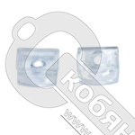 Полкодержатель пластиковый (кляймер №2 ), квадратный со ступенькой 3-5 мм, прозрачный, 28232 /10/ фото 2 Полкодержатель пластиковый (кляймер №2 ), квадратный со ступенькой 3-5 мм, прозрачный, 28232 /10/ фото 2