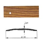 Порог АЛ-125-С 0,9м ДУБ бархат , Стык алюминевый , 40 мм Порог АЛ-125-С 0,9м ДУБ бархат , Стык алюминевый , 40 мм