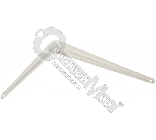 Уголок-кронштейн для полок 250х200 мм, белый, 5574*** Уголок-кронштейн для полок 250х200 мм, белый, 5574***