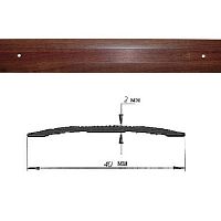 Порог АЛ-125-С ОРЕХ 1,5м, Стык алюминевый, 40 мм Порог АЛ-125-С ОРЕХ 1,5м, Стык алюминевый, 40 мм