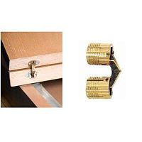 Петля ломберная потайная цилиндрическая d=10 мм для столешниц  латунь, HING, 17173  /2/ Петля ломберная потайная цилиндрическая d=10 мм для столешниц  латунь, HING, 17173  /2/