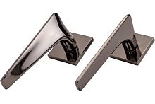 Ручки дверные на тонкой розетке BRAVO A-45-40 B.NICKEL черный никель BUSSARE Ручки дверные на тонкой розетке BRAVO A-45-40 B.NICKEL черный никель BUSSARE