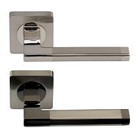 Ручка дверная Silver PAL-101 S SN/ВN матовый никель/черный никель "Салерно" Ручка дверная Silver PAL-101 S SN/ВN матовый никель/черный никель "Салерно"