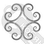 Узор "Ромашка" 425х425 мм труба 15 мм СП фото 2 Узор "Ромашка" 425х425 мм труба 15 мм СП фото 2